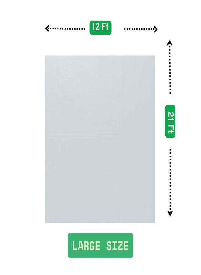 VETAS Multipurpose Polythene Dust Cover & Paint Protection Sheet 12x21 Ft | Waterproof Plastic Sheet for Furniture, AC, Fridge, Floor, Car, Bike, Plants & Outdoor Use - Image 2